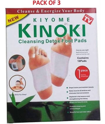 Kinoki-Adhesive Body & Foot Patch to Detox,Organic Natural ingredients in this foot pads Kit,Cleansing Detox Foot Pads Toxins Stress Relief (Pack Of 4)
