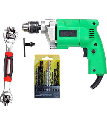 Shopper52 - DRL9PCB48in1 350W 10mm Corded Drill Machine with Bits