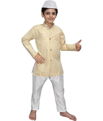 Kaku Fancy Dresses Pandit Jawaharlal Nehru Costume for Republic Day & Independence Day | National Hero Freedom Fighter Fancy Dress For Boys & Girls - 7-8 Years