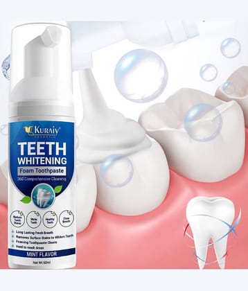 KURAIY Teeth Whitening Oral Hygiene Breath Toothpaste Foam 60ML