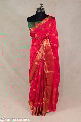 Silk zari weaving saree