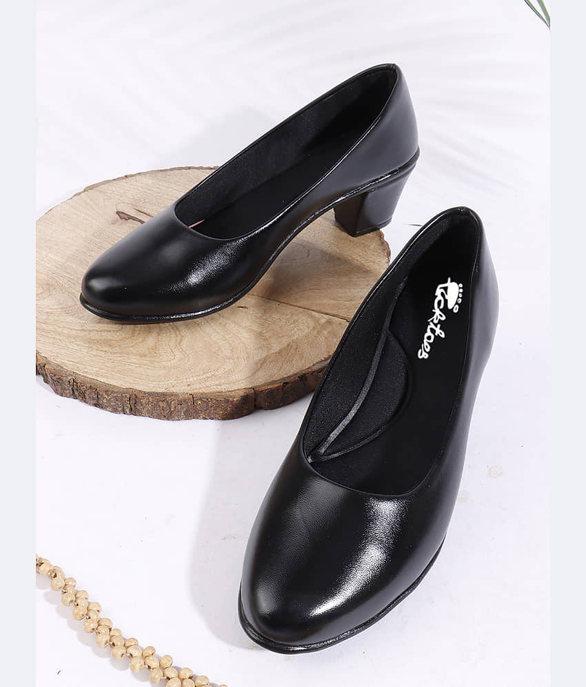 Picktoes Black Women's Casual Ballerinas