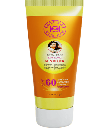 Shahnaz Husain Total Care Day Long Sun Block - SPF-60 - 100 gm