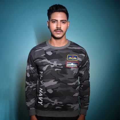 Indian Naval Aviation: Aviator Camo Sweatshirt-S