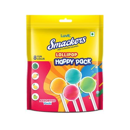 Luvit Smackers Fruit Pouch || 8 Pieces || 96 Grams- In-active