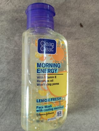 Clean & clear morning energy face wash with cooling menthol