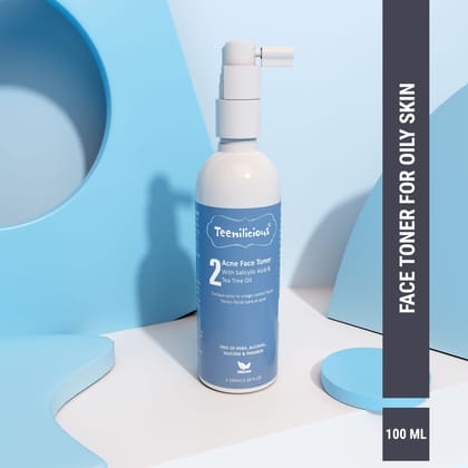 Teenilicious Acne Face Toner With Salicylic Acid - For Blackhead & Whitehead-100ml