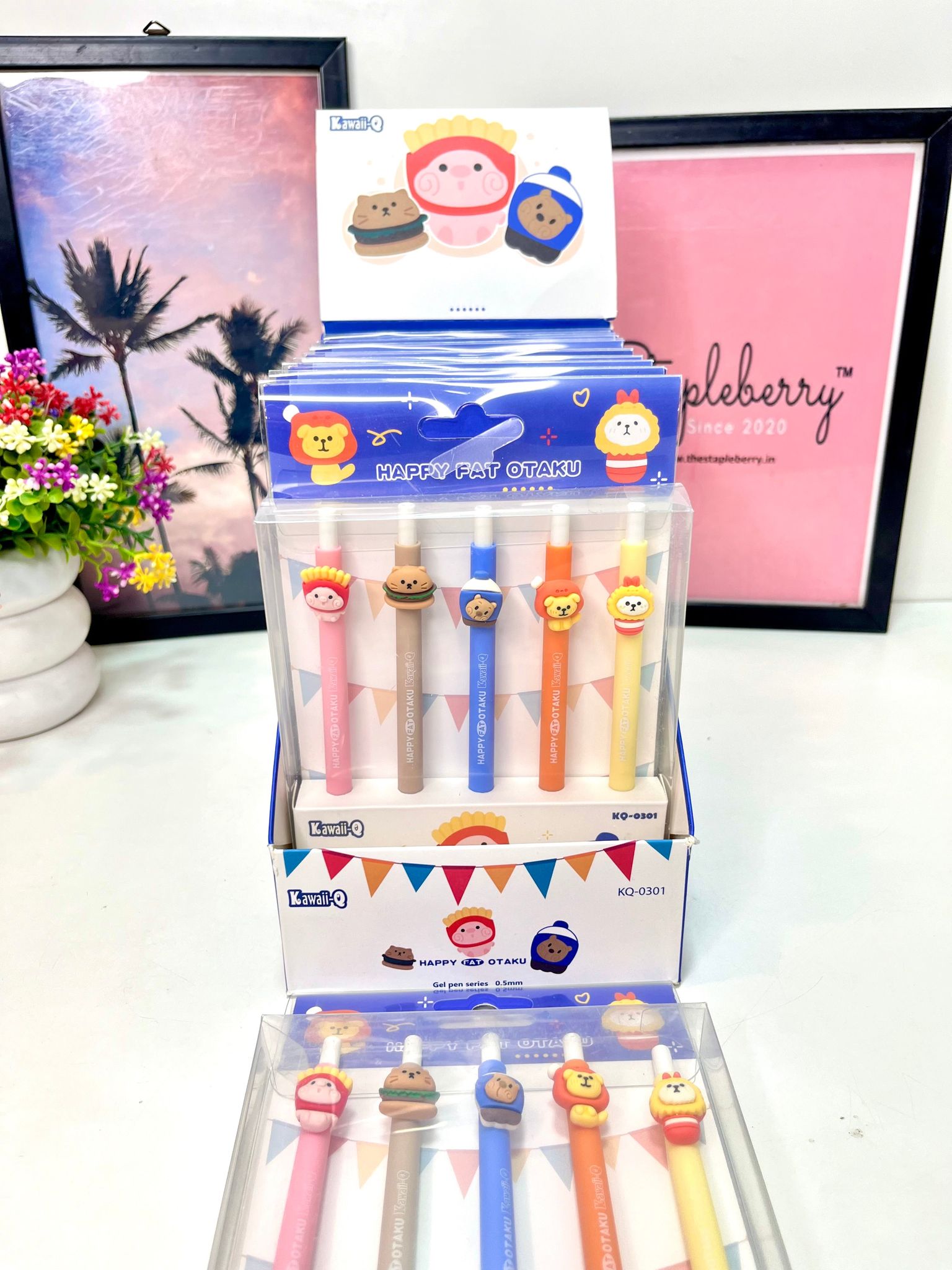 Kawaii Pen Set | Gel Pens pack of 5