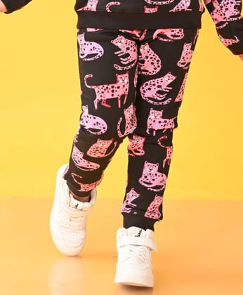 FUNNY CATS FLEECE JOGGER  - BLACK-0-6 MONTHS / 1N / BLACK