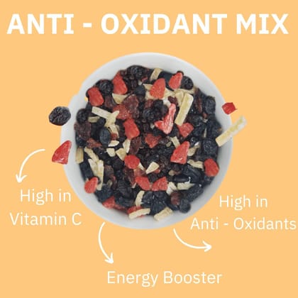 Ambrosia Trail Mix Combo Pack (2 X 200 g) | Anti-Oxidant Mix 200 g - Mixed Berries | 7-1 Super Seed Mix 200 g - Mixed Seeds with Diced Almonds
