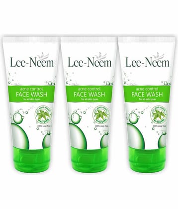 Leeford Lee Neem Acne Control Face Wash with Pure Neem Extracts - Pack of 3 (70g Each)