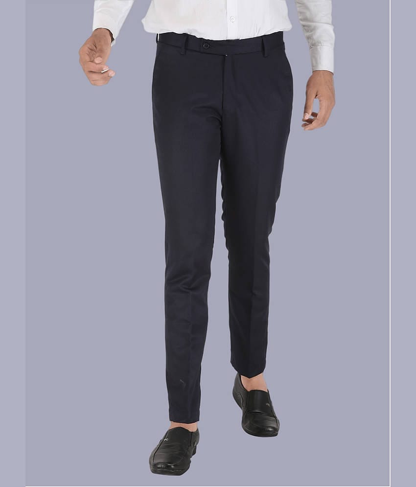 CLARE&CLARA Blue Regular Formal Trouser ( Pack of 1 )