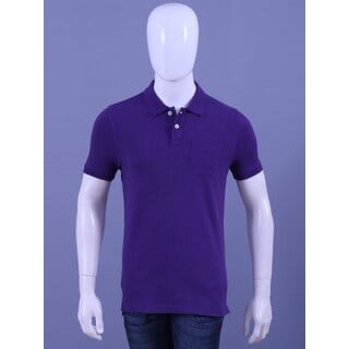 REDLINE MENS PURPLE POCKET POLO T-SHIRTS
