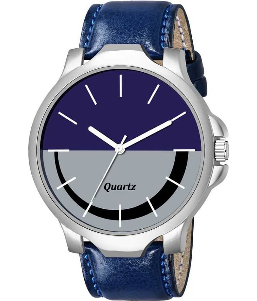 EMPERO - Blue Leather Analog Men's Watch