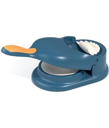 Gatih Blue Virgin Plastic 2 In 1 Momos/ Ghughara/ Gujiya/ Puri Maker Machine ( Set of 1 )