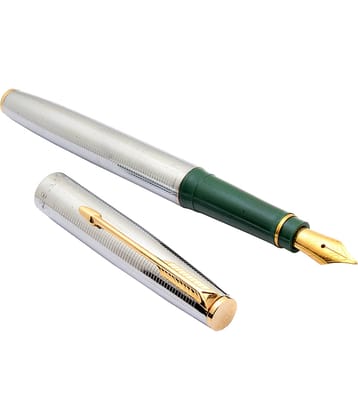 Srpc Oliver 48 Cornet Stainless Steel 3in1 ink filling mechanism Fountain Pen Golden Trims Green Grip