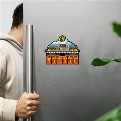Sikkim Fridge Magnet | Exploring India