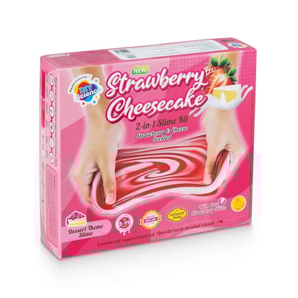 Strawberry Cheesecake 2 in 1 Slime Kit Scented