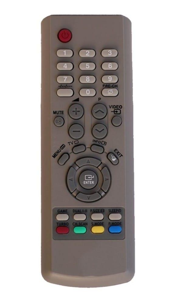 Remote No. Sg58, Compatible with Samsung Crt TV Remote Control-Old Remote Functions Must Be Exactly Same (Color Multicolor)