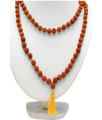Rudraksha Mala With Certificate | Original Lab Certified Rudraksh Mala with the Certificate of Authenticity | High Quality rudraksha Mala for wearing and japa | Rudraksha Mala In 108+1 Beads (6 mm) For Men/Women / Boys/Girls | Rudra Divine