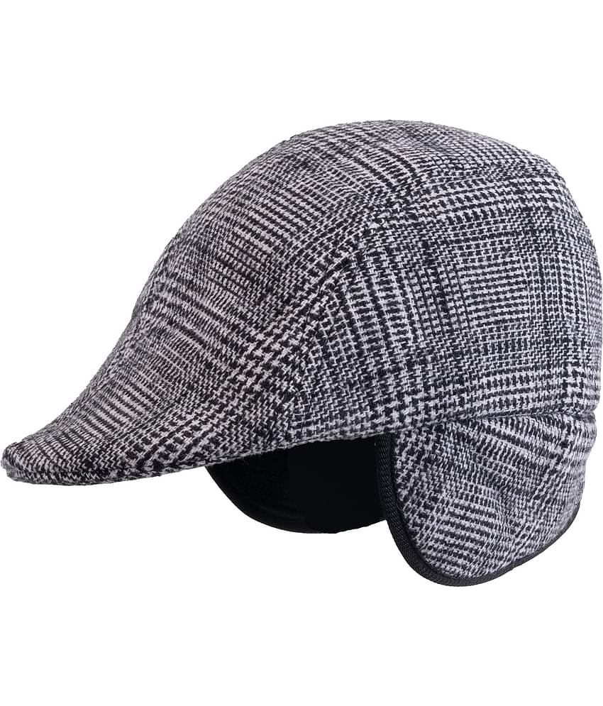 Zacharias Men's Checkered Golf Cap with Earmuff