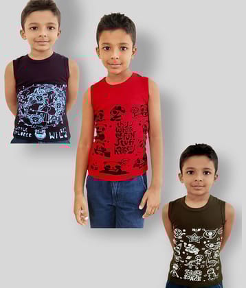 HAP Pack of 3 Boys 100% Cotton ( Multi Color )