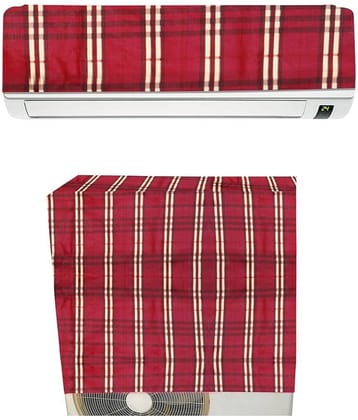 E-Retailer Single PVC Red AC Cover for Split AC