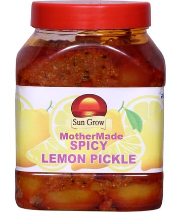 Sun Grow Homemade MotherMade Organic Spicy Lemon Pickle | Nimbu Ka Achar Pickle 1 kg