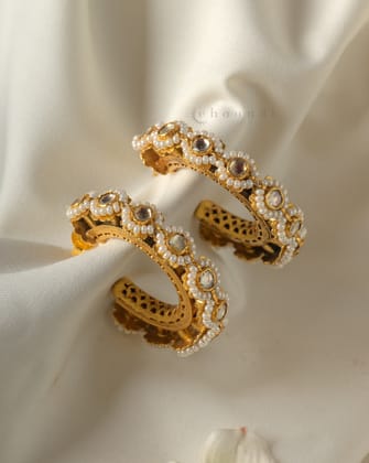 Gold Polish Silver Earrings CHE1726