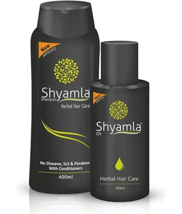 Vasu Shyamla Hair Care Combo | Ayurvedic Hair Oil 100ml + Herbal Shampoo 400ml | Amla, Bhringraj & Shikakai Enriched
