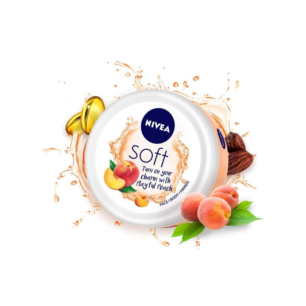 NIVEA SOFT PEACH CREAM 100 ML