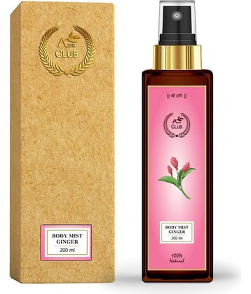 AGRI CLUB - Ginger Body Mist For Men,Women 200 ml ( Pack of 1 )