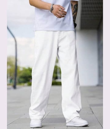 Niffer Fashion Basic Men's Jeans - White ( Pack of 1 )