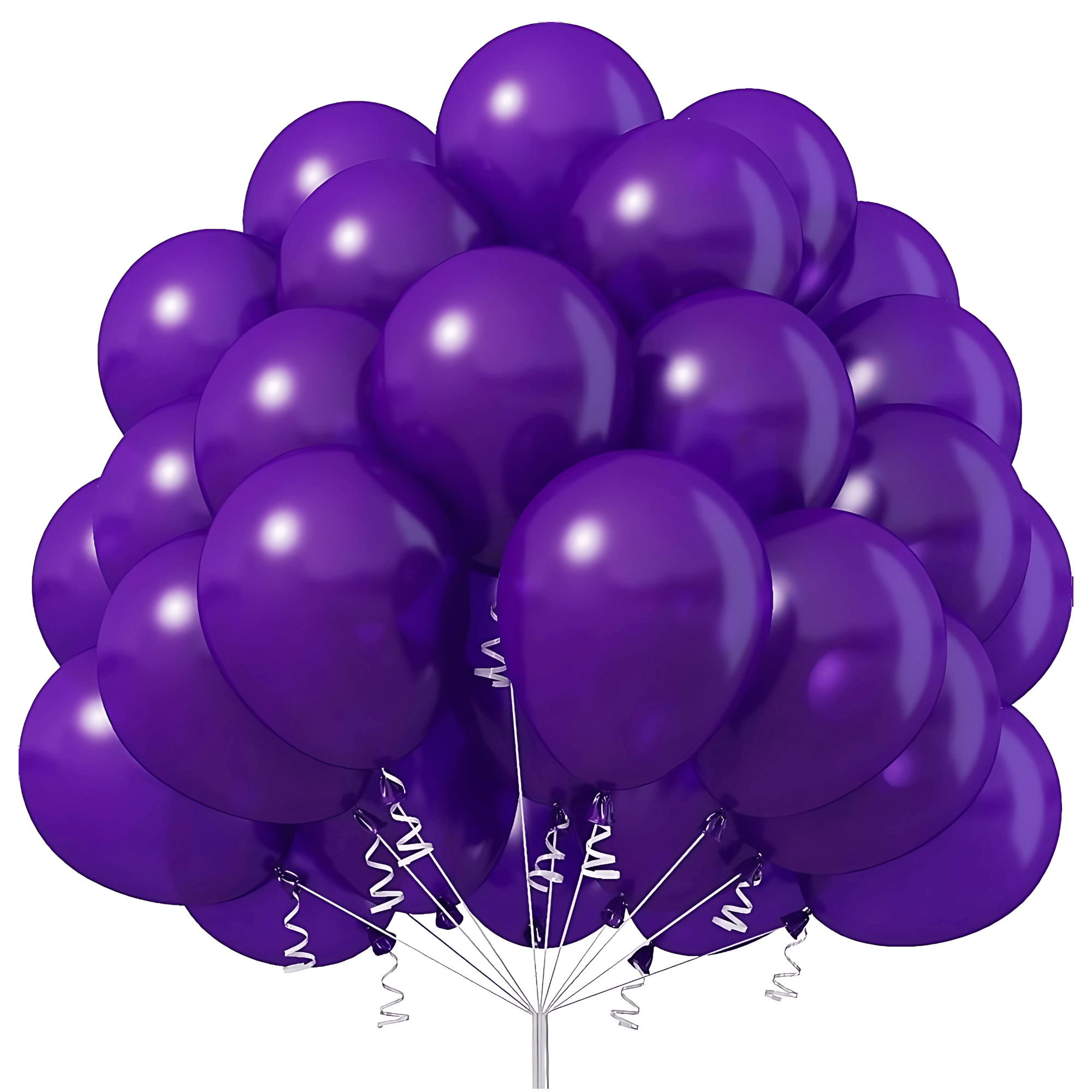 Purple Latex Balloons 10" - 50PC