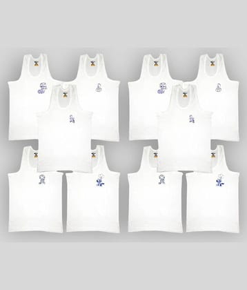 HAP Pack of 10 Boys 100% Cotton ( White )