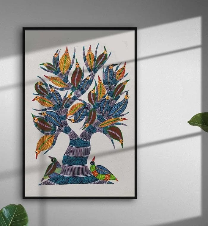 Sangh Tree of Life | Gond Painting