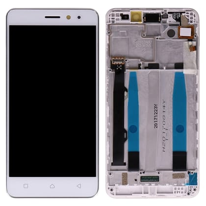 LCD Display Folder with Touch Screen for Lenovo K6 Power White with Frame
