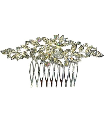 La Belleza Silver Women's Hair Clip ( Pack of 1 )