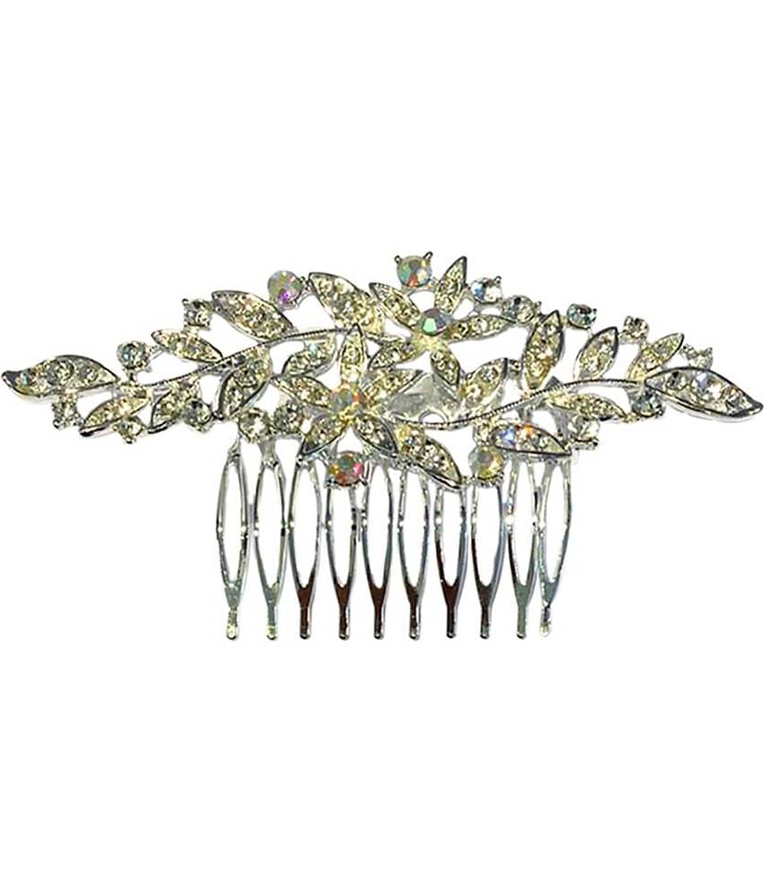 La Belleza Silver Women's Hair Clip ( Pack of 1 )