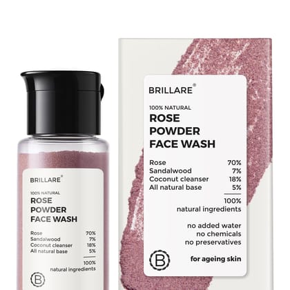 Rose Powder Face Wash For Youthful Skin