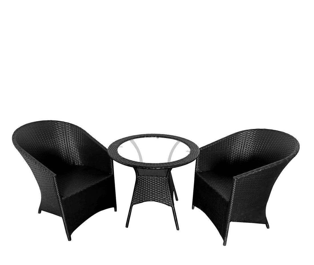 PATIO SEATING SET 2 CHAIRS AND 1 TABLE SET FOR GARDEN