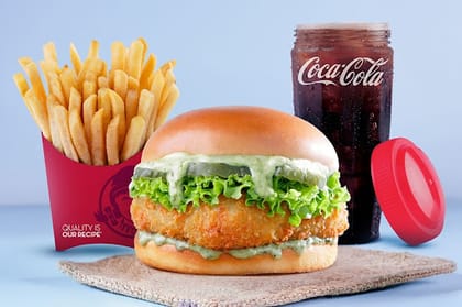 Chimichurri Crispy Veg Burger Combo