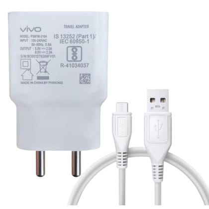 Vivo Y20T 18W Dual Engine Dual Engine Mobile Charger with Data Cable