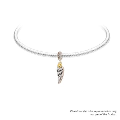 Angel Wing | 925 Silver charms for Bracelets / Chain-Free / Silver / Modern