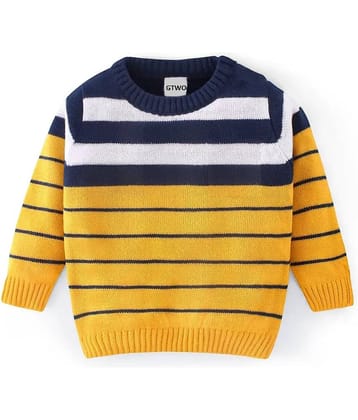 GTwo Pack of 1 Boys Woollen Blend Pullover Sweater ( Bright Yellow )