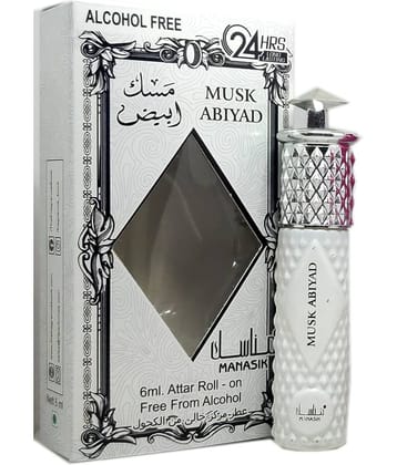 MANASIK  MUSK ABIYAD  Concentrated   Attar Roll On 6ml .