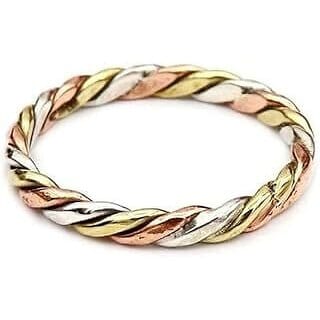ASTRO-D 3-Dhatu Ring ( Silver,Copper  Brass) Purity 99, (Multicolor, Copper)
