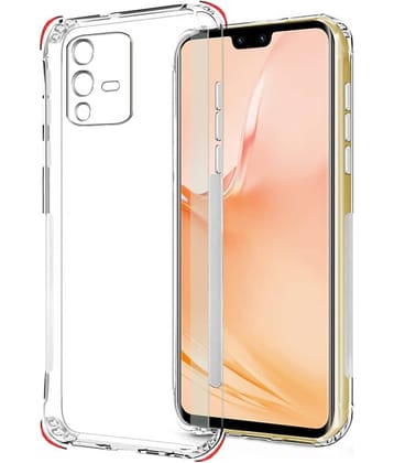 ZAMN - Transparent Silicon Silicon Soft cases Compatible For Vivo V23 5G ( Pack of 1 )