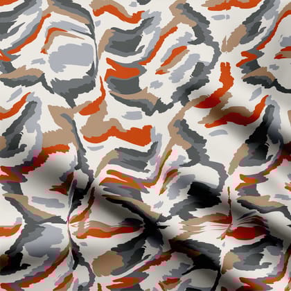 Abstract Art Print Fabric-Cotton