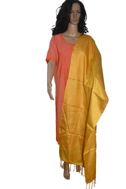 Pure organic Tussar Eri Dyed Stole
